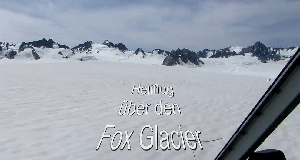 Heliflug über den Fox Glacier