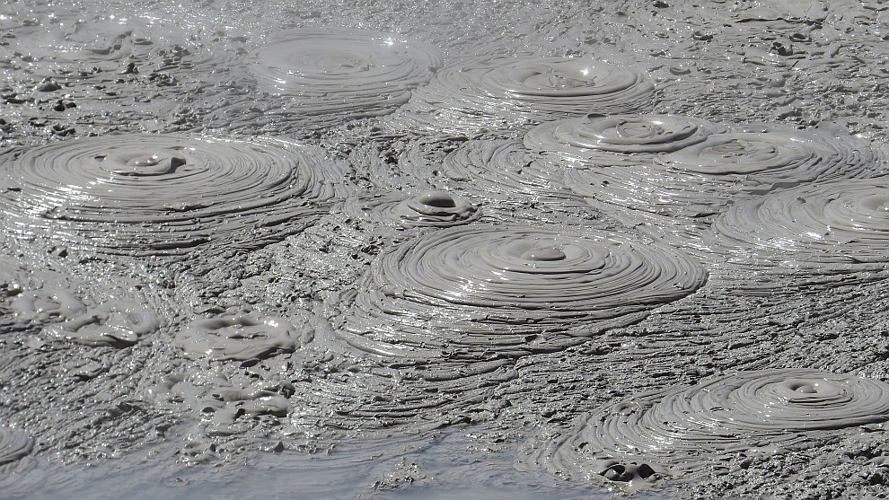 Schlammloch am "Thermal Track"